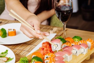 Wine and Sushi